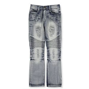 GS-115 Big Boy's Paneled Ice Wash Jeans
